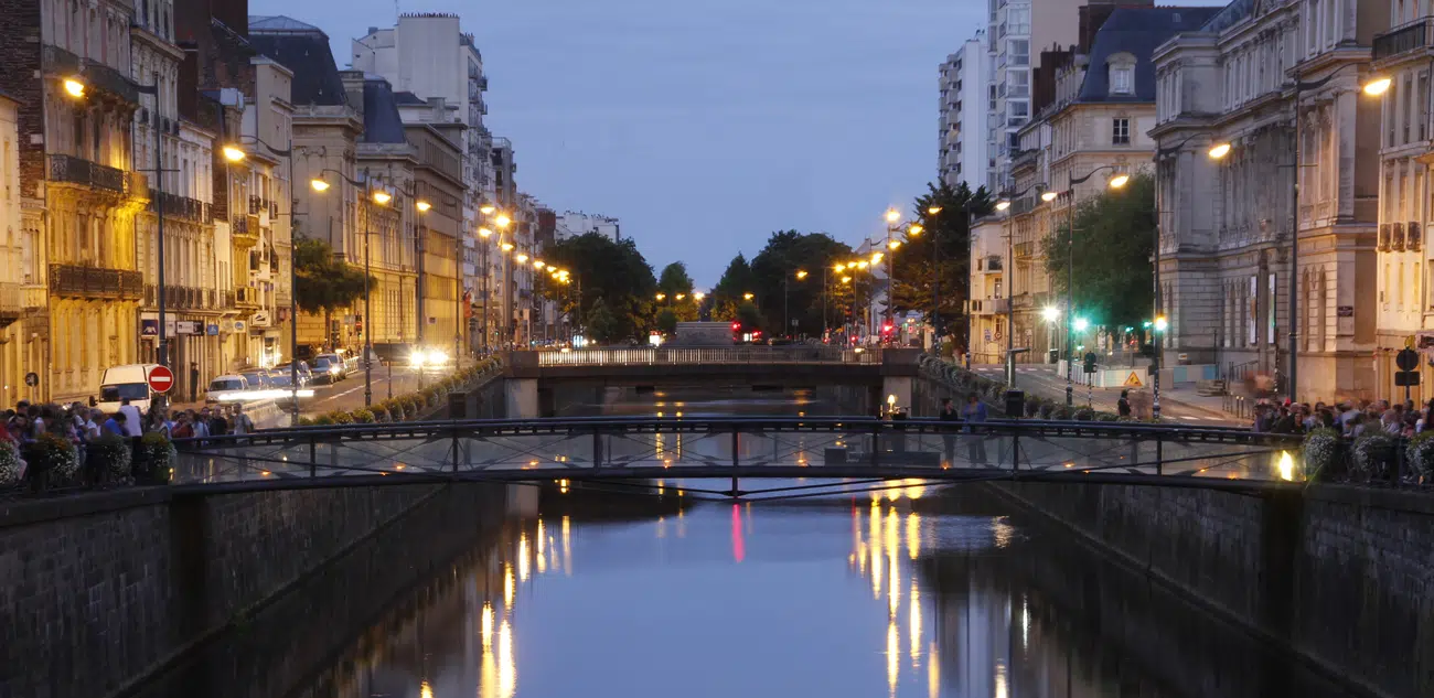 Une belle soitée dans la ville de Rennes