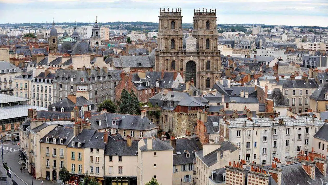 La vue des monuments historiques de Rennes