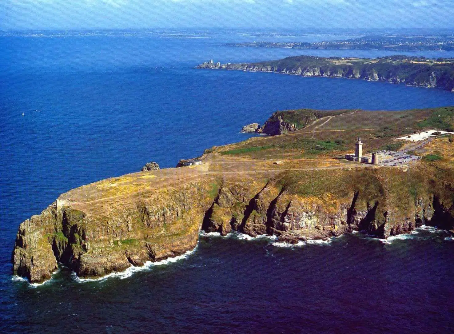 Vue aérienne du cap Fréhel de Bretagne