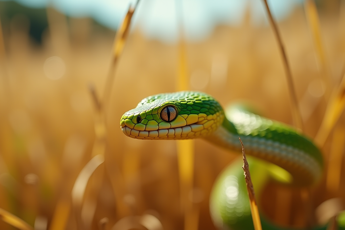 serpent vert
