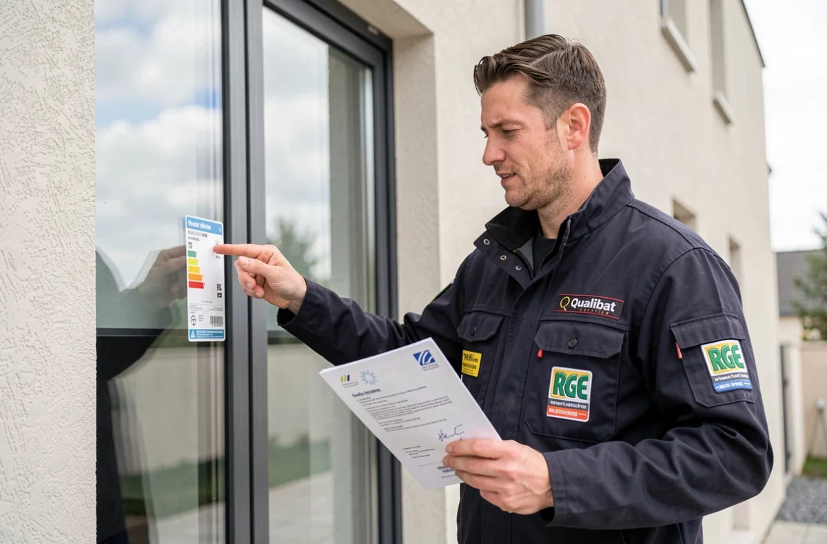 Vitrier certifié Qualibat RGE de Salvino SARL présentant les certifications pour les travaux éligibles aux aides en Moselle